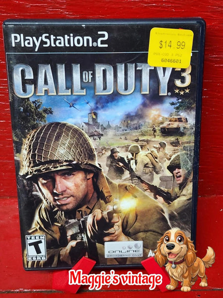 Call of Duty 3 - Sony PlayStation 2- * CIB DISC LIKE NEW*