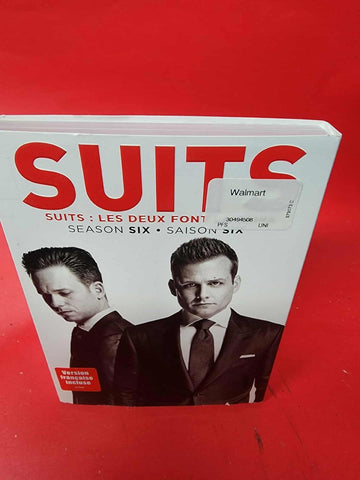Suits: Season Six (DVD, , 4-Disc Set, With Slipcover)   *BILINGUE DISC LIKE NEW