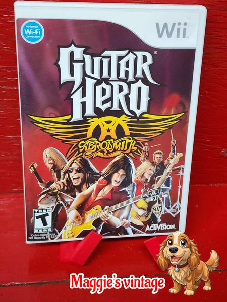 Guitar Hero: Aerosmith (Nintendo Wii, 2008) *CIB COMPLETE DISC LIKE NEW*