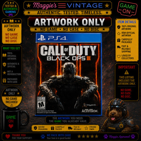 Call of Duty Black Ops III (PlayStation PS4 2015)  ARTWORK ONLY
