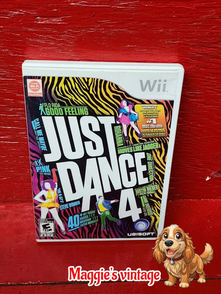 Just Dance 4 Nintendo Wii *CIB DISC LIKE NEW*