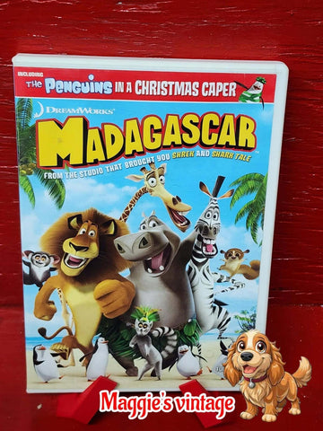 MADAGASCAR-DVD-2005-PLUS CHRISTMAS-E  *BILINGUE DISC LIKE NEW*