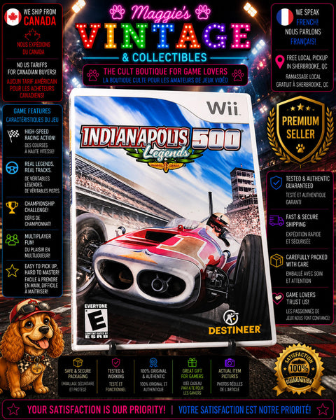 Indianapolis 500 Legends Wii CIB DISC LISE NEW