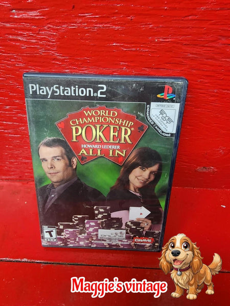 World Championship Poker: All In (Sony PlayStation 2, PS2 *CIB DISC LIKE NEW*