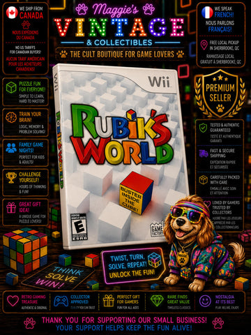 Rubik's World ( Nintendo Wii ,2008 ),Complete CIB DISC LIKE NEW