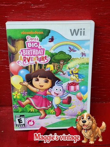 Dora's Big Birthday Adventure (Nintendo Wii) *CIB DISC LIKE NEW*