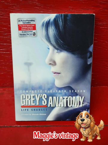 Grey's Anatomy Complete Eleventh Season 11 DVD Good w/ slipcover *DISC LIKE NEW*