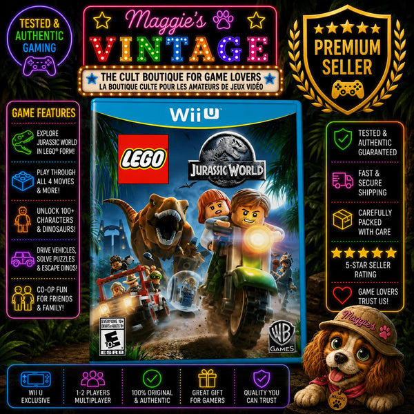 LEGO Jurassic World - Nintendo Wii U, *CIB DISC LIKE NEW*