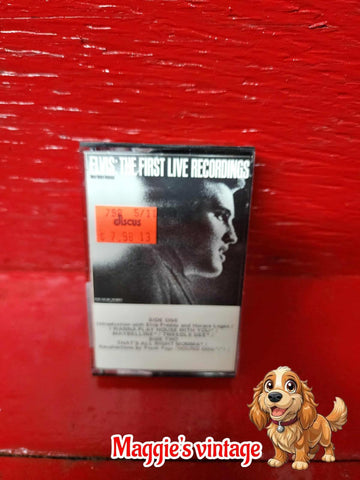 Elvis: The First Live Recordings Never Before Released Cassette Tape 1983 TESTED