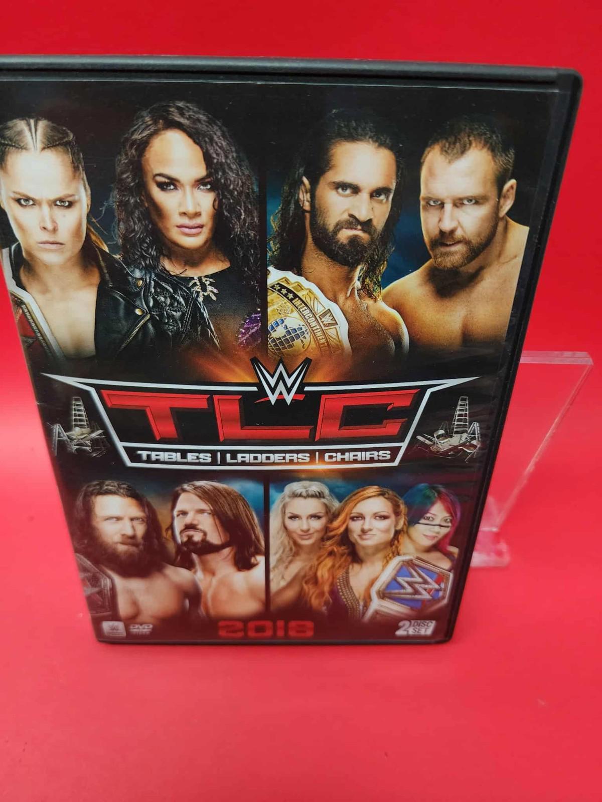 WWE Tables Ladders Chairs 2018 Wrestling 2 Disc DVD Set Ronda Rousey Like new!!!
