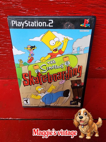The Simpsons Skateboarding PS2 (Sony PlayStation 2, 2002) *CIB DISC LIKE NEW*