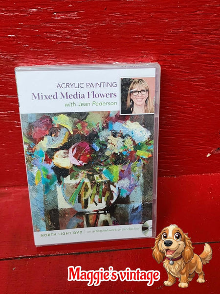 Acrylic Painting Mixed Media Flowers Jean Pederson DVD Art Instruction NEW!!!