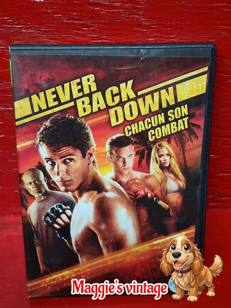 Never Back Down (DVD, 2008) *BILINGUE DISC LIKE NEW