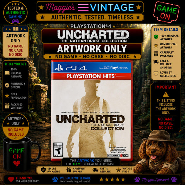 Uncharted The Nathan Drake Collection PS4 ARTWORK ONLY