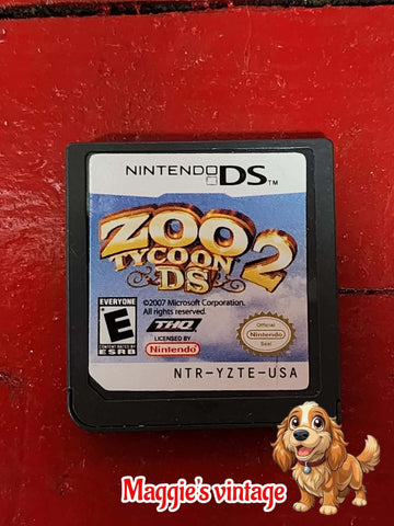 Zoo Tycoon 2 (Nintendo DS) Authentic *CART ONLY CLEANED AND TESTED*