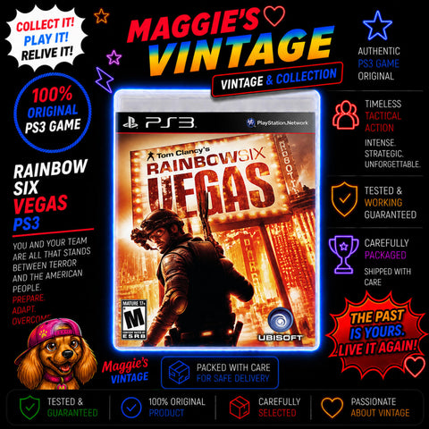 Tom Clancy's Rainbow Six: Vegas (Sony PlayStation, 2007) ps3 CIB DISC LIKE NEW