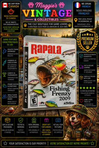 Rapala: Fishing Frenzy 2009 (Sony PlayStation 3 / PS3, 2008) CIB DISCK LIKE NEW