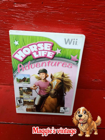 Horse Life Adventures Nintendo Wii - 2009 - CIB w/Manual *DISC LIKE NEW*