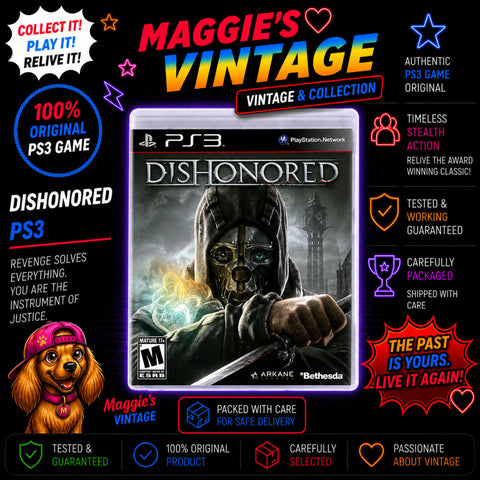Dishonored (Sony PlayStation 3, 2012) PS3 Video Game NO MANUAL DISC LIKE NEW