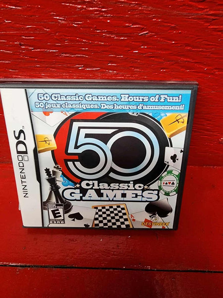 50 Classic Games (Nintendo DS, 2009) Complete CIB LIKE NEW