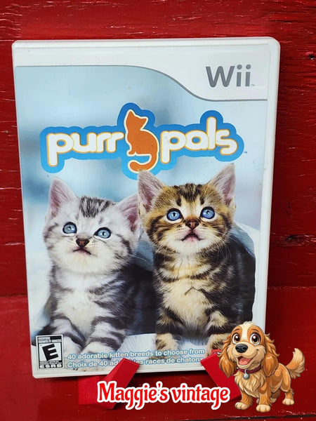 Purr Pals (Nintendo Wii, 2008) *CIB COMPLETE DISC LIKE NEW*