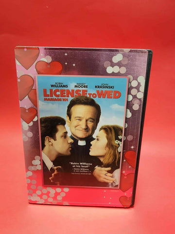 License To Wed (DVD, 2007) Robin Williams, John Krasinski, * BILINGUE LIKE NEW*