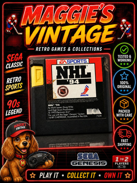 Sega Genesis NHL 94   game ( free shipping to Canada ) TESTED!