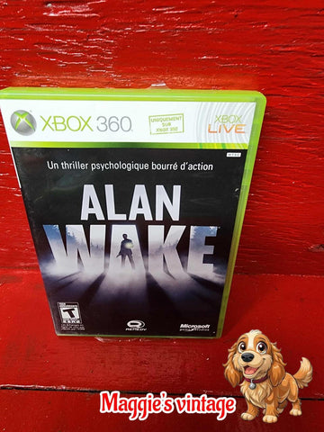 Alan Wake French version CIB Complete Xbox 360 *CIB DISC LIKE NEW*