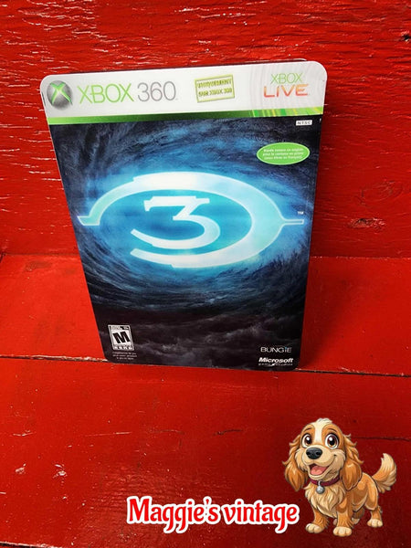 Halo 3 - Limited Edition - Metal Case - Xbox 360 - Complete w/ Bestiarum FRENCH