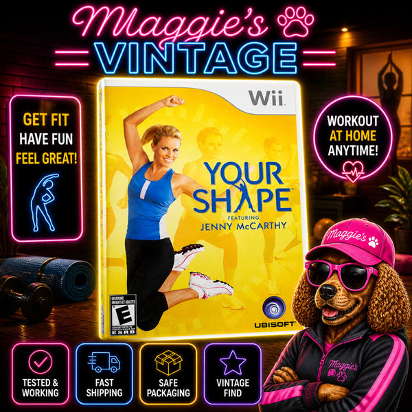 Your Shape: Featuring Jenny McCarthy (Nintendo Wii, 2009) CIB DISC LIKE NEW