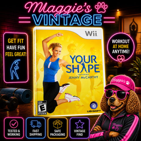 Your Shape: Featuring Jenny McCarthy (Nintendo Wii, 2009) CIB DISC LIKE NEW