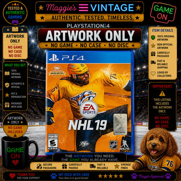 NHL 19 - Sony PlayStation 4 PS4 ARTWORK ONLY