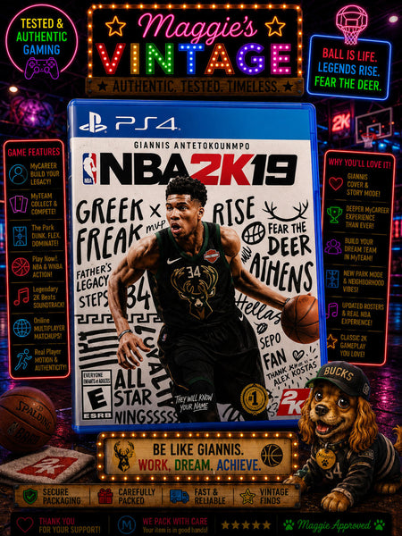 NBA 2K19 (PlayStation 4, 2018) CIB Complete DISC LIKE NEW
