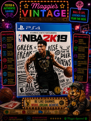 NBA 2K19 (PlayStation 4, 2018) CIB Complete DISC LIKE NEW