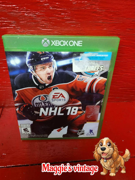 NHL 18 - Microsoft Xbox One - Good Condition NTSC *CIB DISC LIKE NEW
