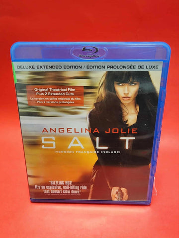 Salt (Blu-ray, 2010,  Unrated Deluxe Extended Edition) * * BILINGUE LIKE NEW*