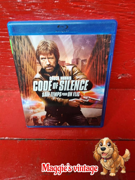 Code of Silence (Blu-ray, 2012) Chuck Norris Wide Screen *BILINGUE DISC LIKE NEW