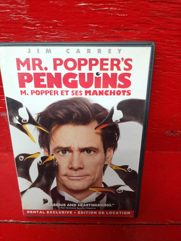 DVD Mr Poppers Penguins / M Popper Et Ses Manchots  *BILINGUE DISC LIKE NEW*