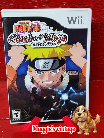 Naruto: Clash of Ninja Revolution (Nintendo Wii, 2007) CIB DISC LIKE NEW