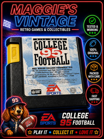 Bill Walsh College Football 95 (Sega Genesis, 1994) CART ONLY TESTED