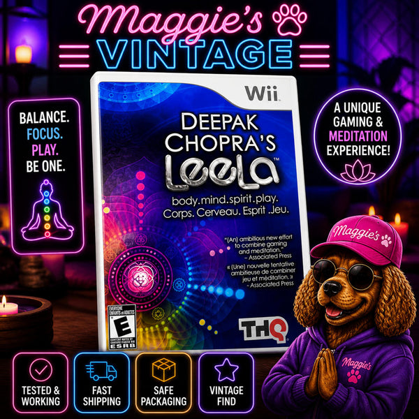 Deepak Chopras Leela (Nintendo Wii, 2011) -  CIB DISC LIKE NEW