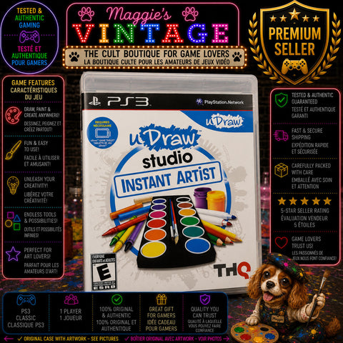 uDraw Studio Instant Artist (Sony PlayStation 3, ) PS3 NO MANUAL DISC LIKE NEW