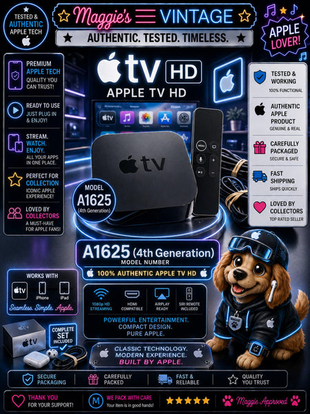 Apple TV (4th Generation) HD Media Streamer -- A1625 -- Fully Functional