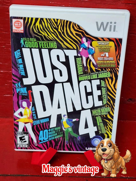 Just Dance 4 (Nintendo Wii, 2012 Ubisoft) *CIB COMPLETE DISC LIKE NEW*