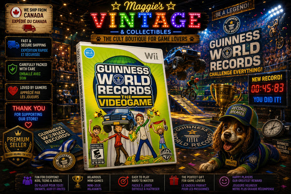 Guinness World Records The Video Game  Wii Complete CIB DISC LIKE NEW