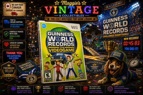 Guinness World Records The Video Game  Wii Complete CIB DISC LIKE NEW
