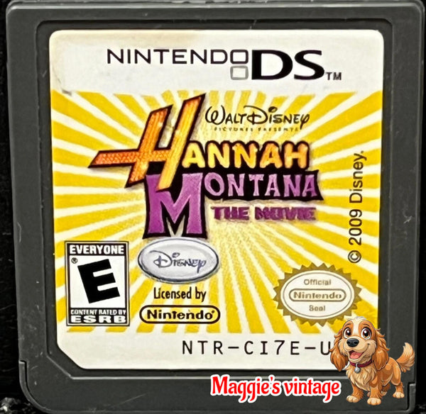 Nintendo DS - Hannah Montana THE MOVIE  -   *CART ONLY CLEANED AND TESTED*