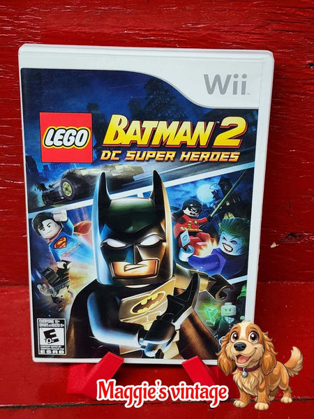 LEGO Batman 2: DC Super Heroes (Nintendo Wii, 2012) CIB DISC LIKE NEW