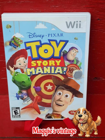 Toy Story Mania (Nintendo Wii, 2009) *CIB COMPLETE DISC LIKE NEW  + 2 X 3D LENS!