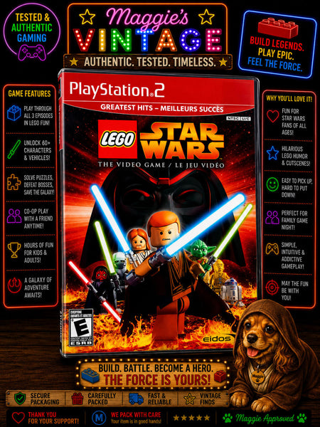 LEGO Star Wars: The Video Game (Sony PS2) NO MANUAL DISC LIKE NEW
